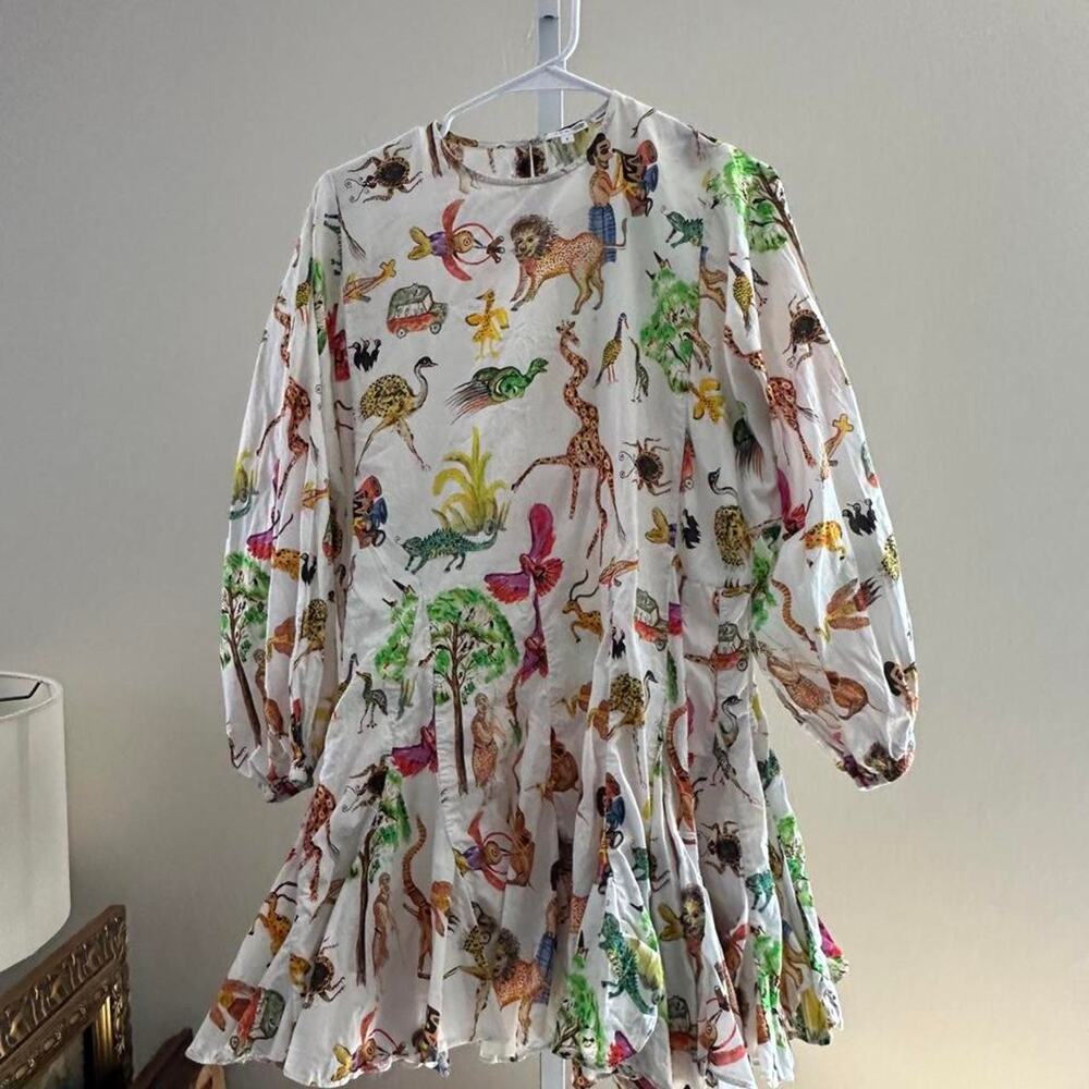 Rhode white dress with multicolored - Picture 2 of 6